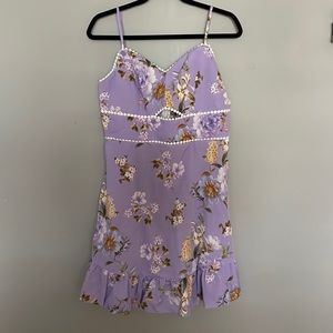 Lavender floral dress